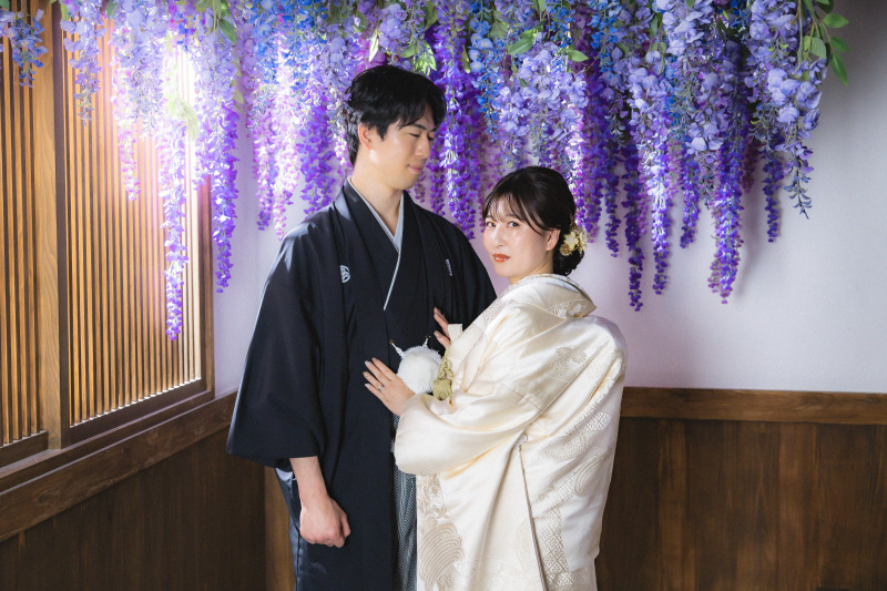 藤の花でドラマチックに！