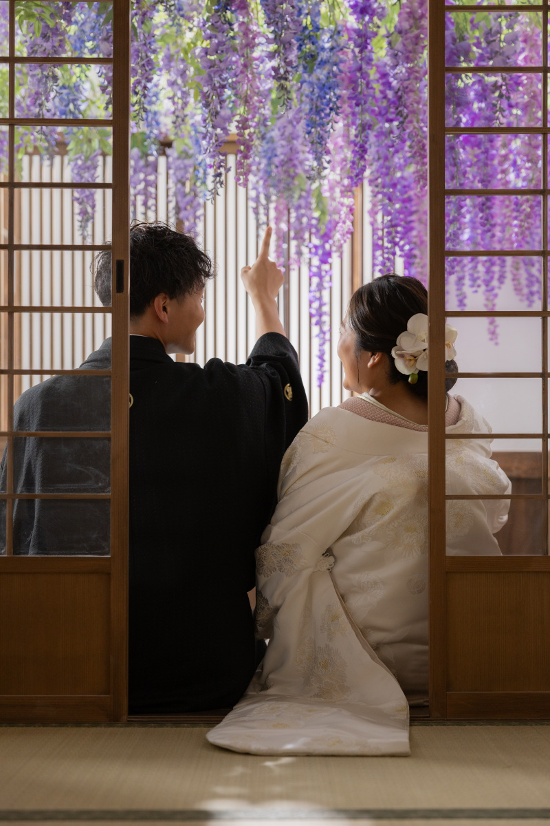 お顔は見えずとも