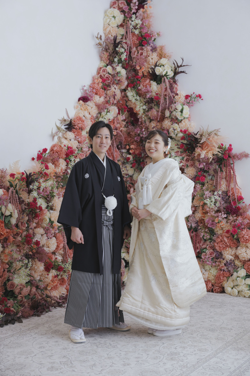 まずは花の壁！