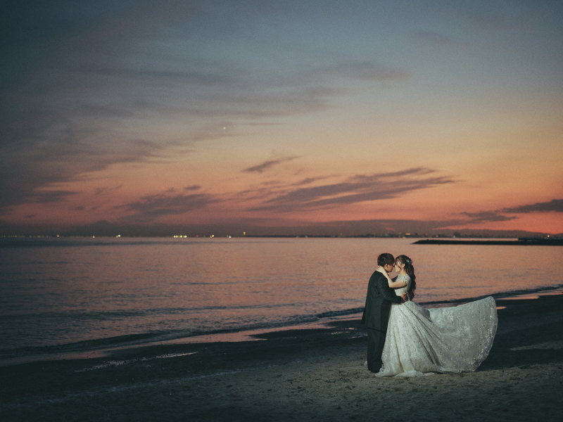 見つめ合いショット