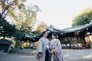 検見川神社で和装撮影♪