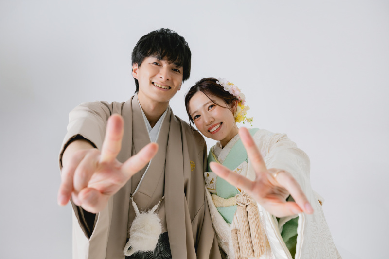 最後はピースで!