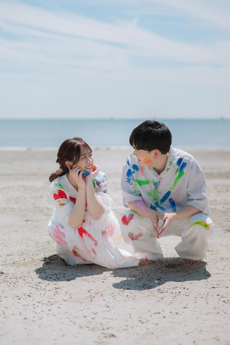 足元にハート♡