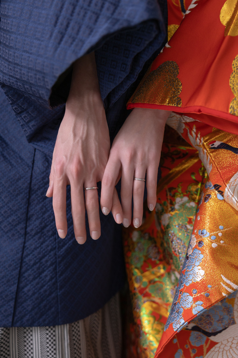 二人の手元ショット