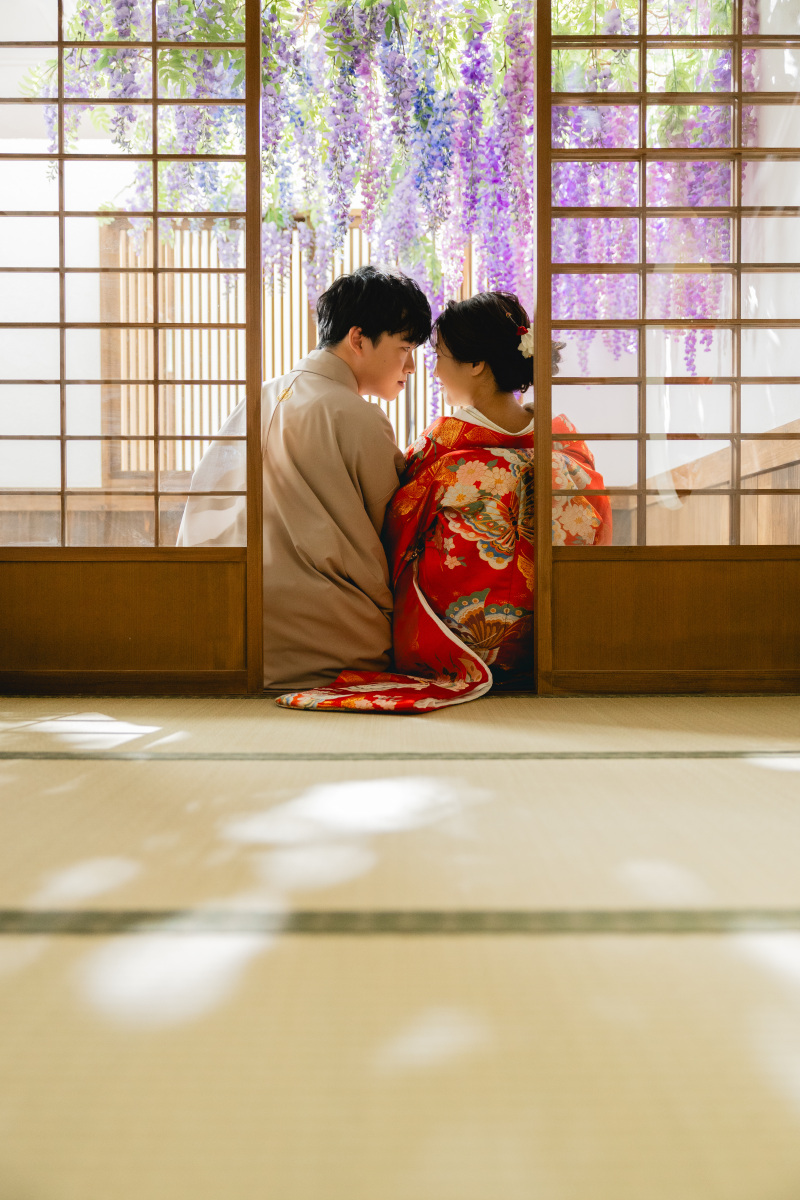 縁側で木漏れ日と！