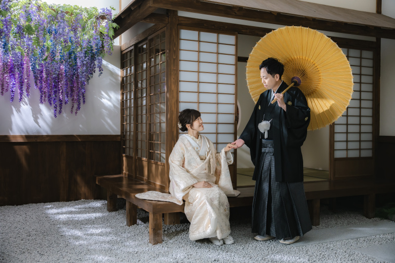 藤の花も入れながら