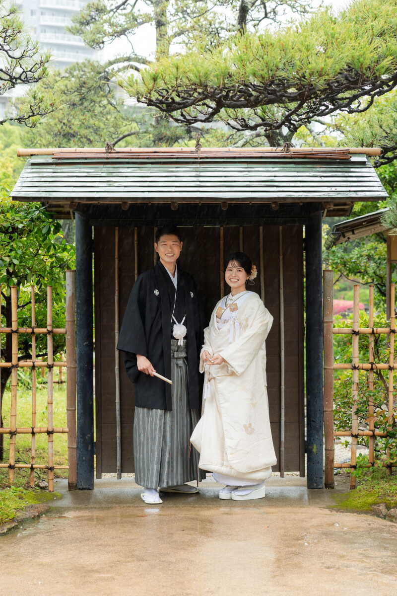 雨の日の和装撮影