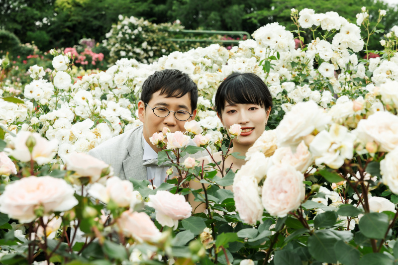 お花に埋もれて