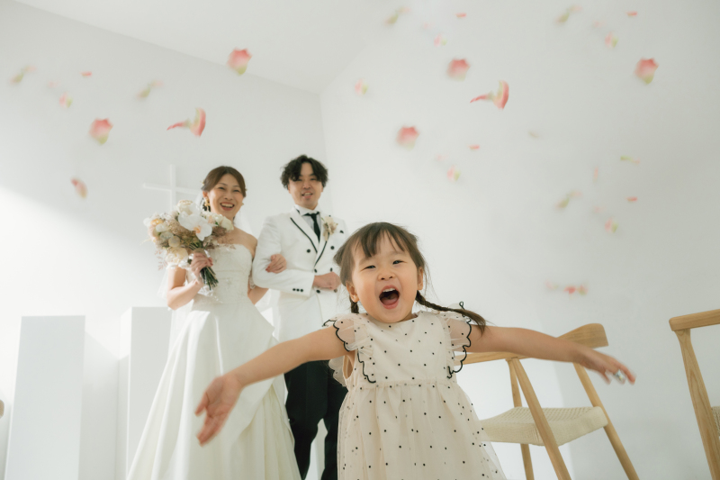 全力のフラワーシャワー!!