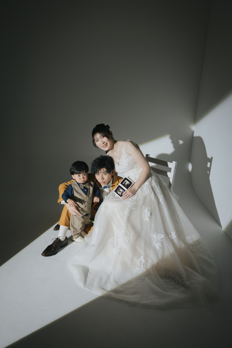 親子でスタジオ撮影