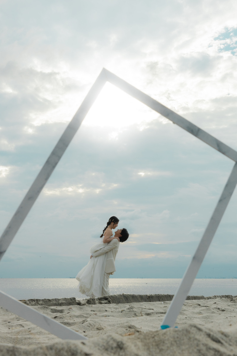 額縁の中に入るお二人