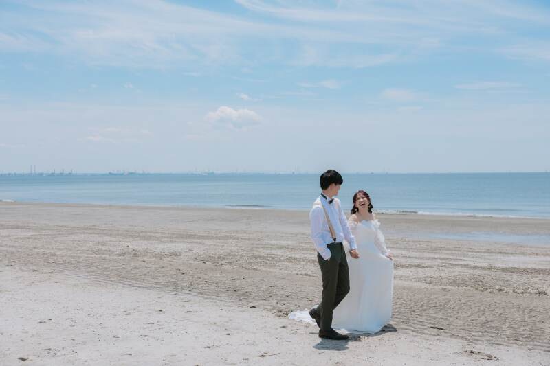 稲毛海浜公園でウェディングと私服フォト!