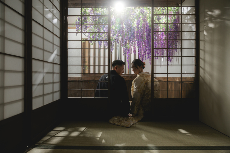 藤の花を使って