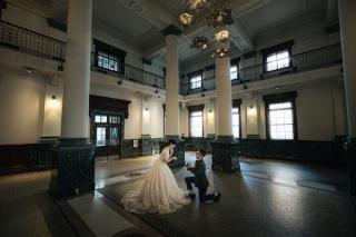 さや堂ホールでの洋装撮影