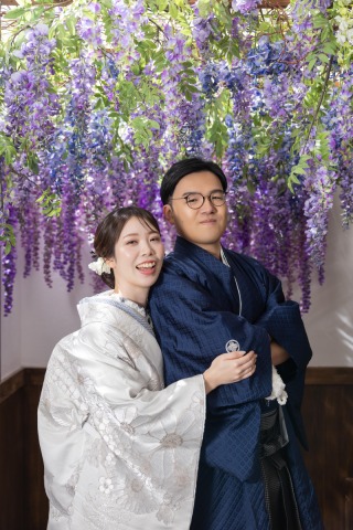 屋内庭園でお二人らしく！