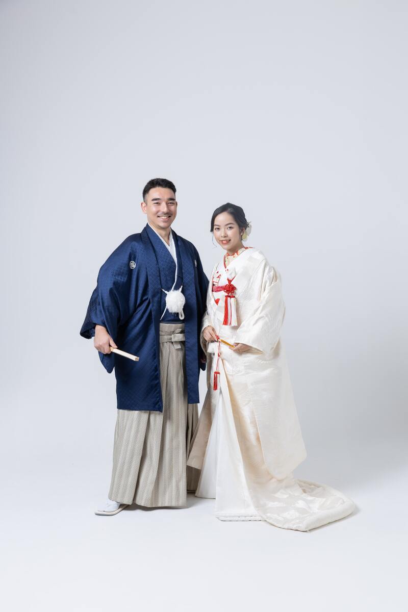 和装でシンプルに