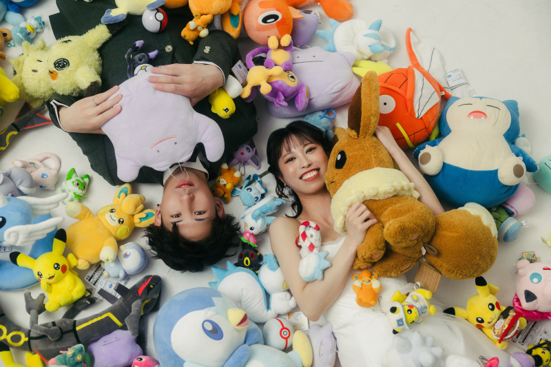 ポケモンに囲まれて!