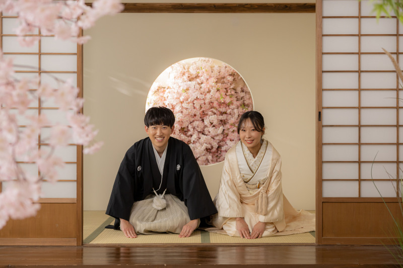 満開の桜に包まれて