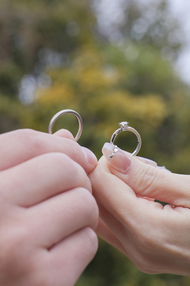 指輪ショット。