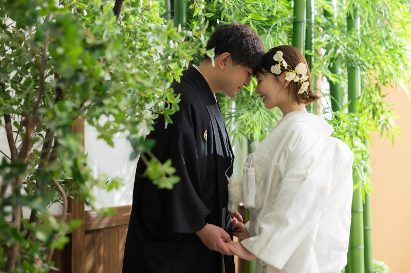 おでこくっつけるショット！