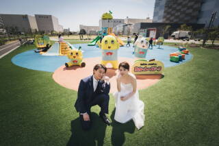 スタジオと近所の公園で