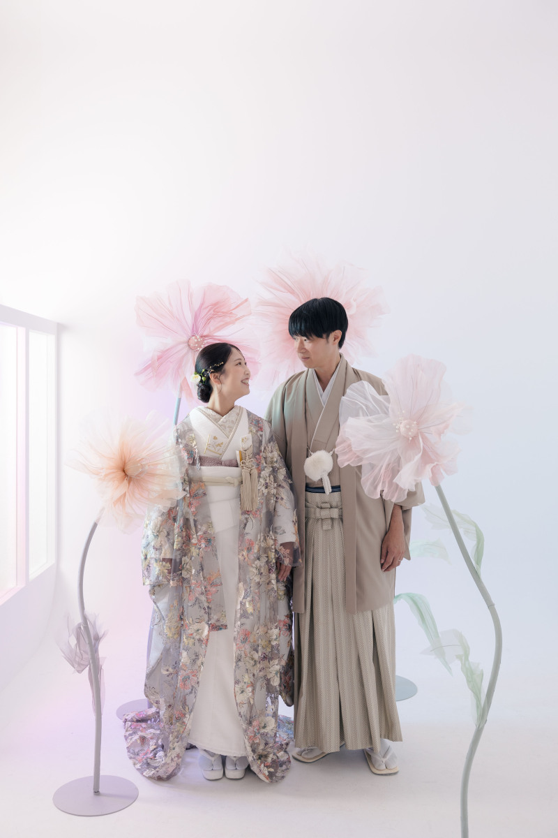 たくさんのお花に囲まれて