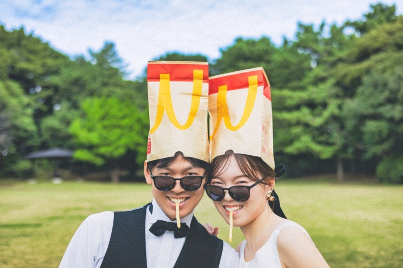 大好きなマクドナルドと撮影^^