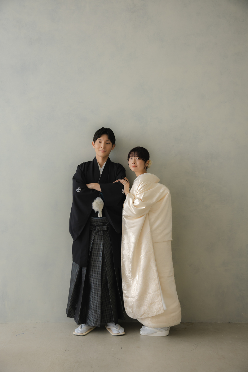 はじめは和装の撮影！