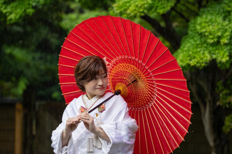 傘からチラッと