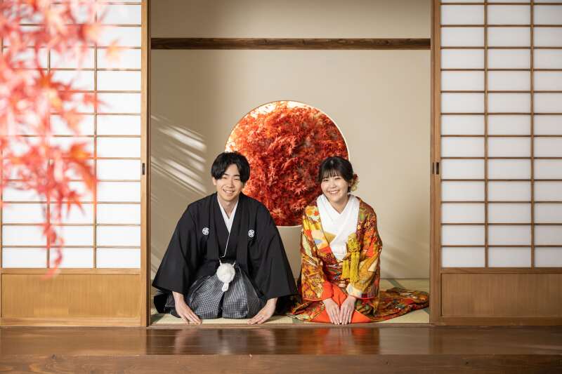 正座でお辞儀ショット