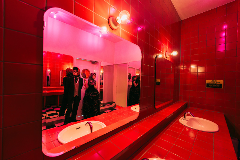 真っ赤に染まって