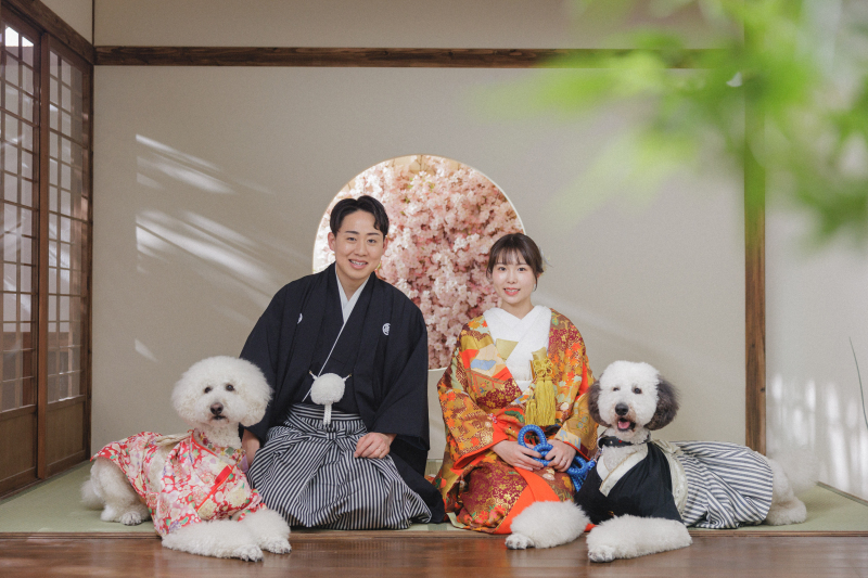 ペットと叶える和装撮影
