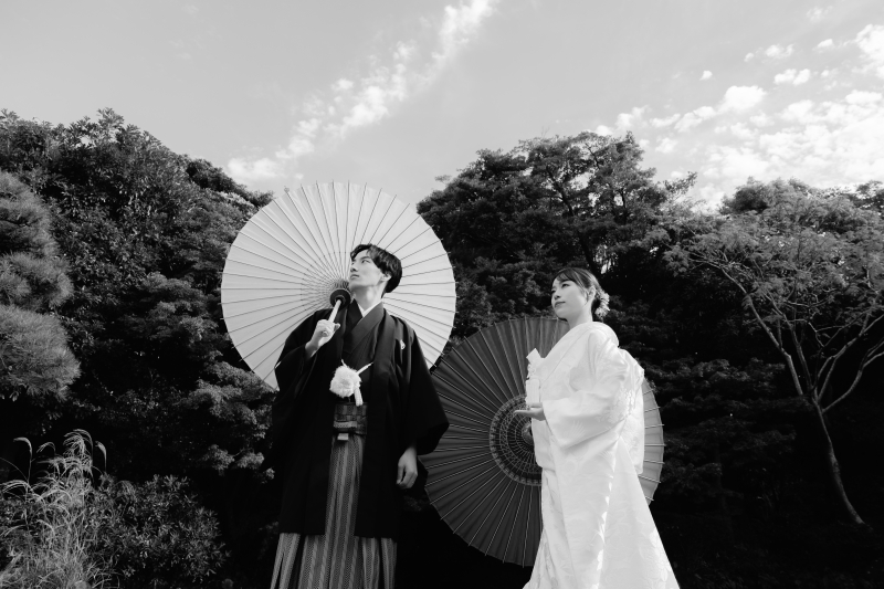 モノクロで印象的に