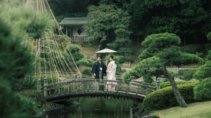 太鼓橋でカッコよく!