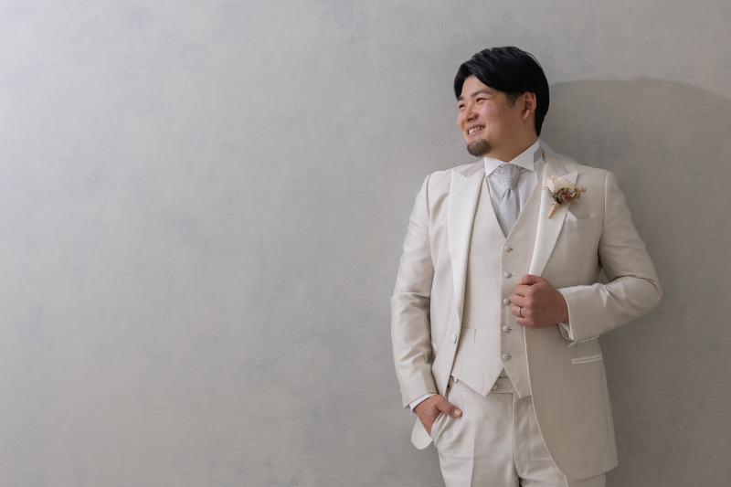 ご新郎様のソロショット