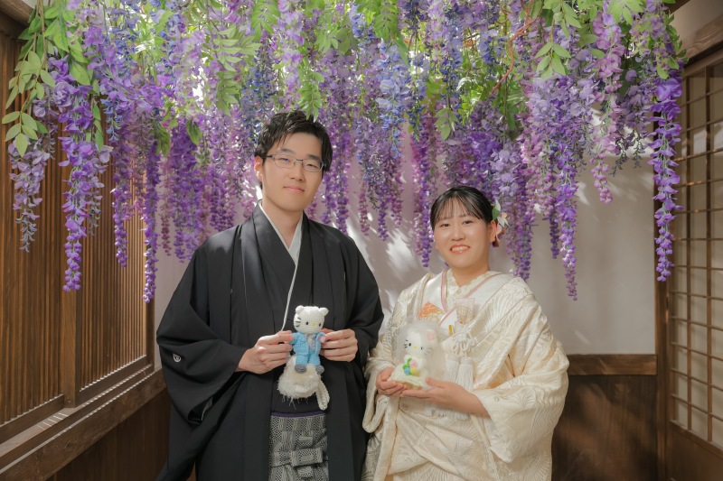 場面は変わり、藤棚にて撮影！！ 