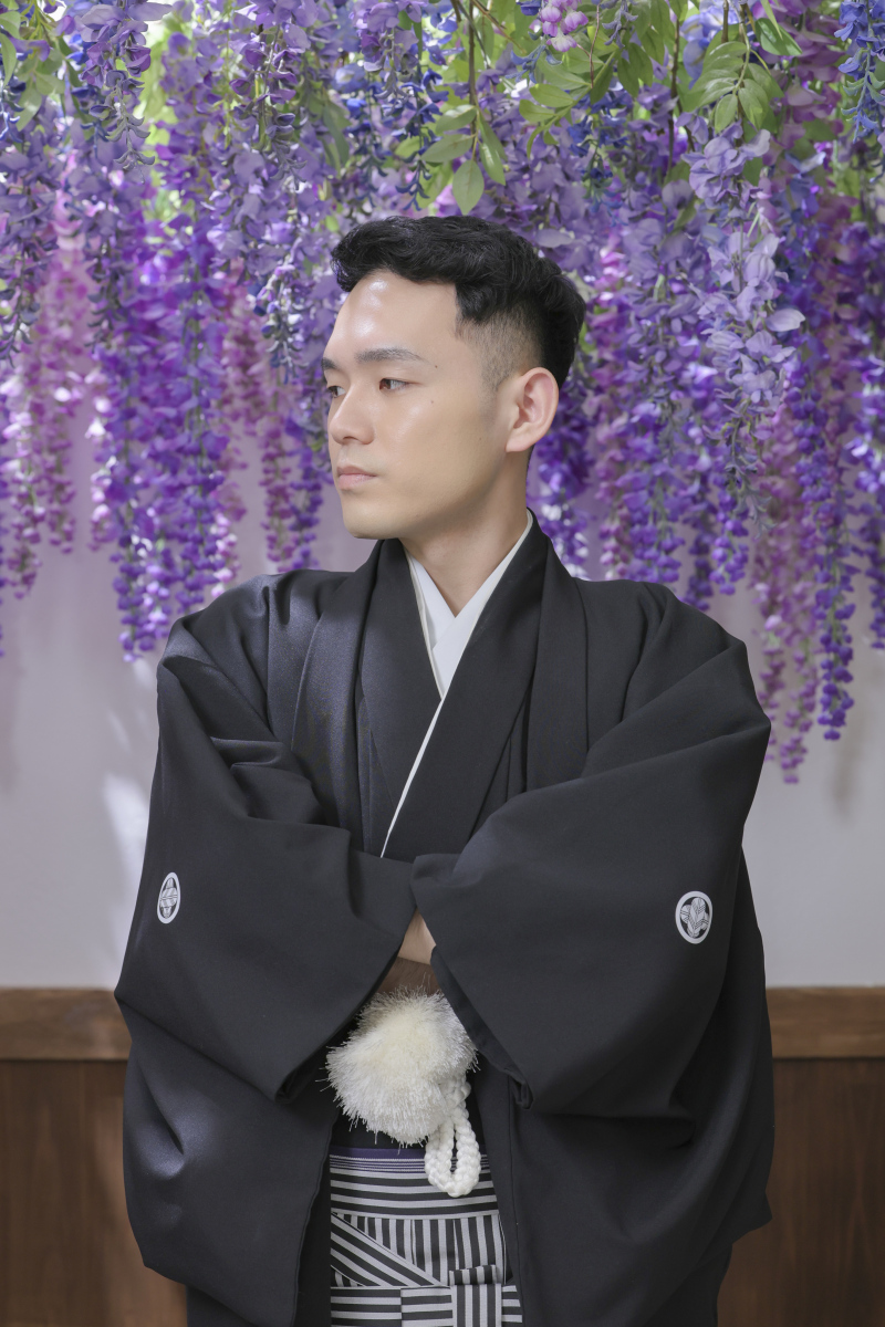 ご新郎様のソロショット。