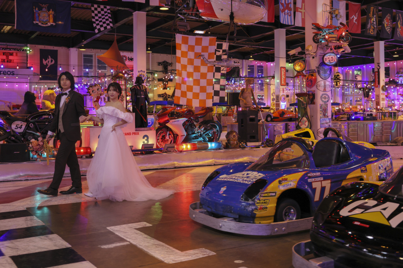 ゴーカート場をお散歩！