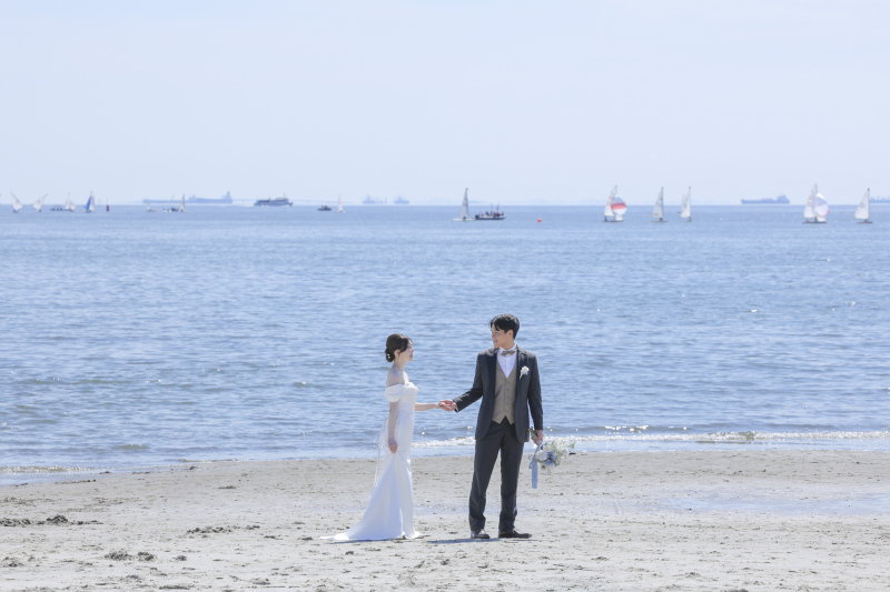 海沿いをお散歩。