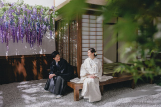 屋内庭園×白無垢