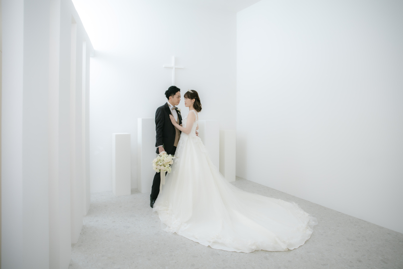 屋内庭園とチャペルスタジオ撮影！