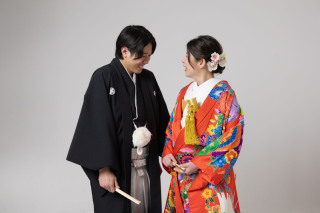 和装スタジオでシンプルに