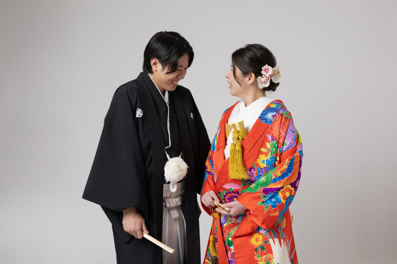 和装スタジオでシンプルに