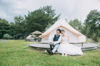 稲毛海浜公園のグランピングでのひととき