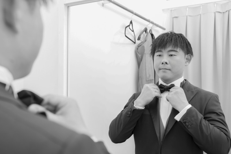 お支度シーン。ご新郎様バージョン。