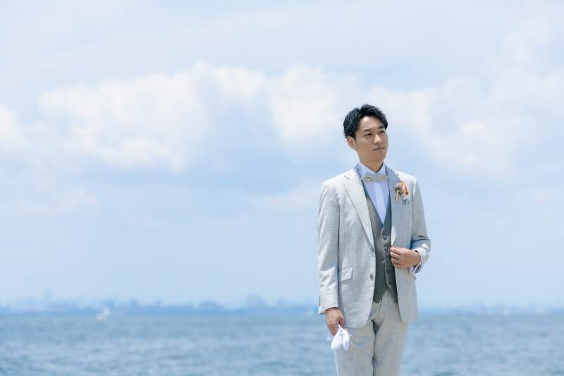 ご新郎様ソロショット