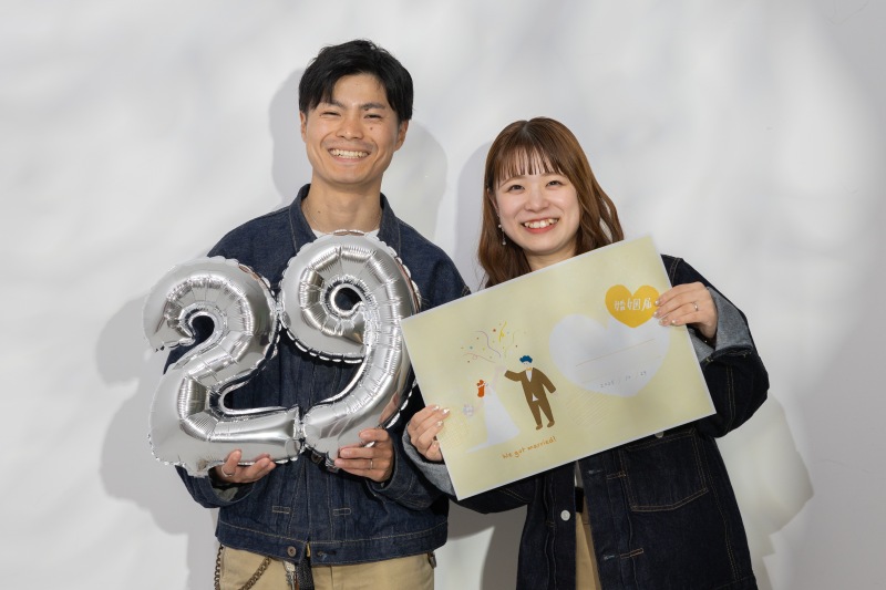 婚姻届とバルーンと