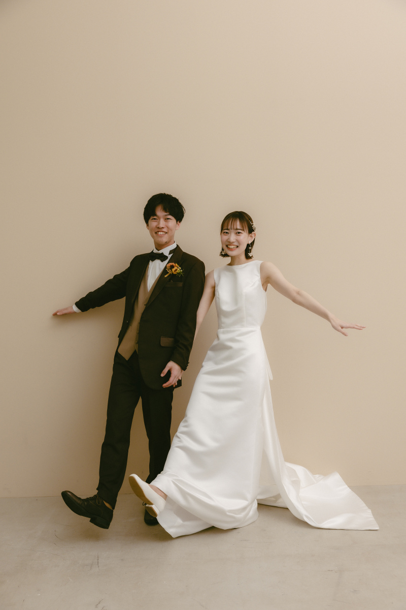 ベージュ背景で可愛く！