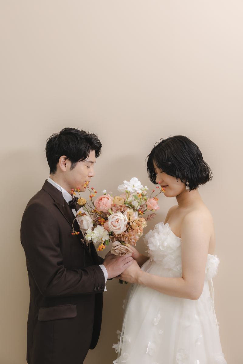 最後はお二人で目を瞑り