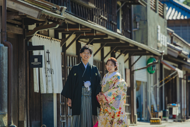 街並みと一緒に